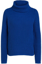 True Blue Chunky Cowl Neck Jumper