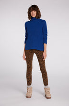 True Blue Chunky Cowl Neck Jumper