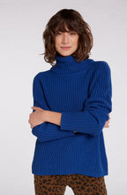 True Blue Chunky Cowl Neck Jumper