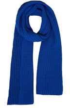 True Blue Chunky Knit Scarf