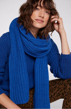 True Blue Chunky Knit Scarf