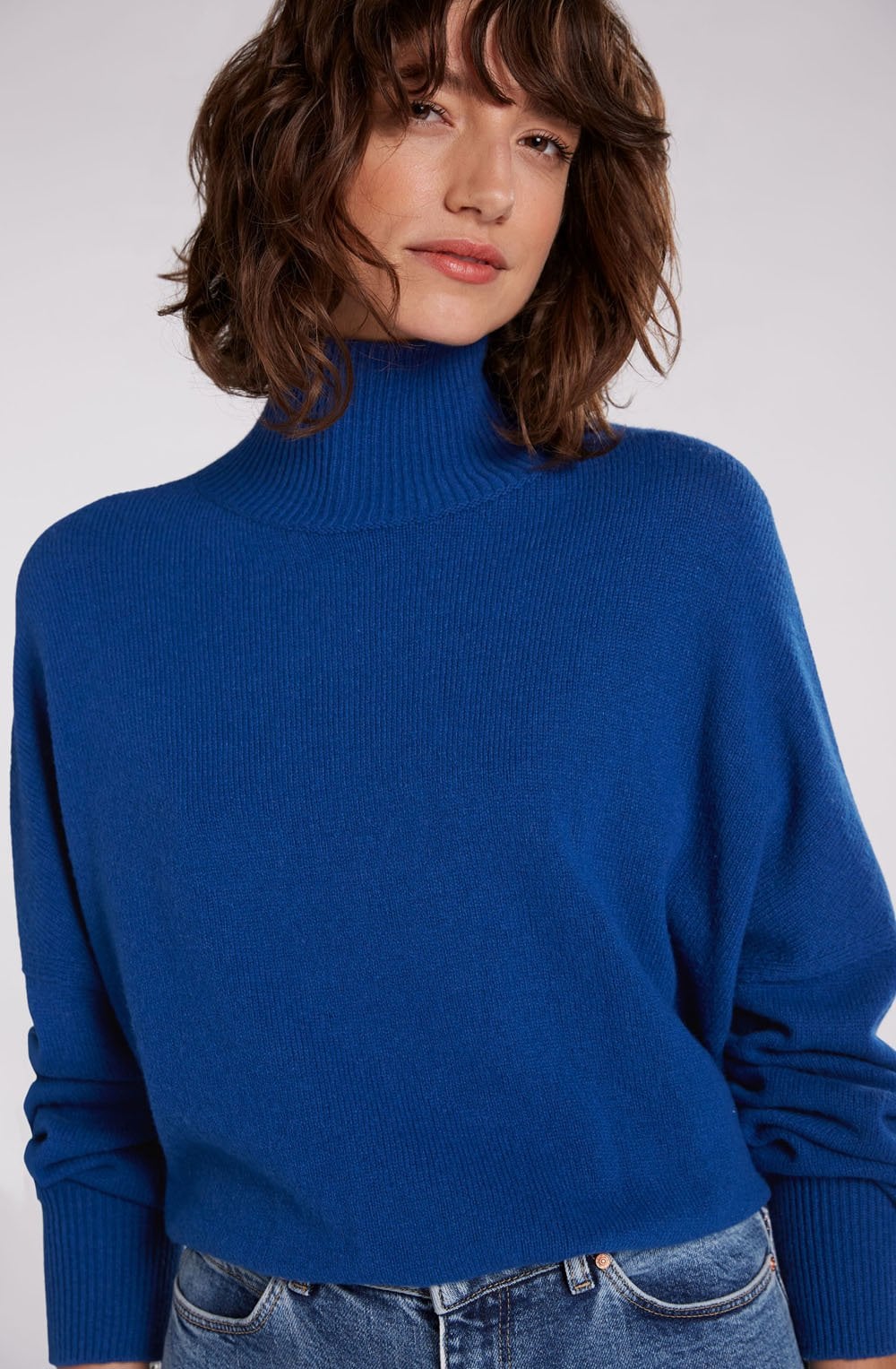 True Blue Fine Knit Jumper