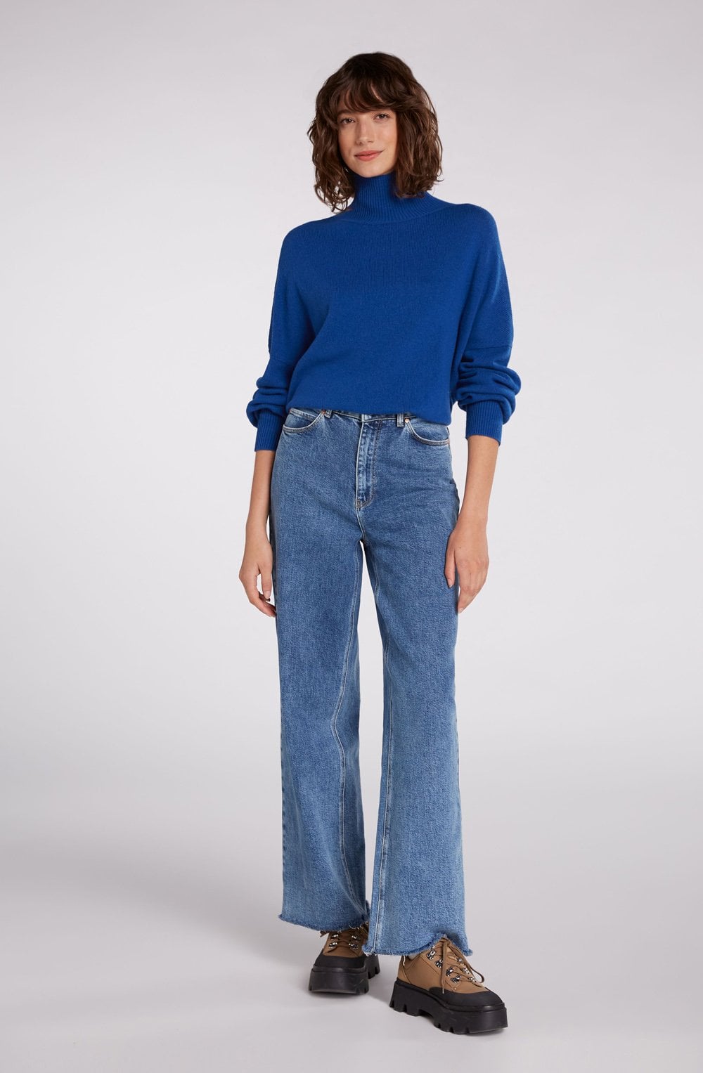 True Blue Fine Knit Jumper