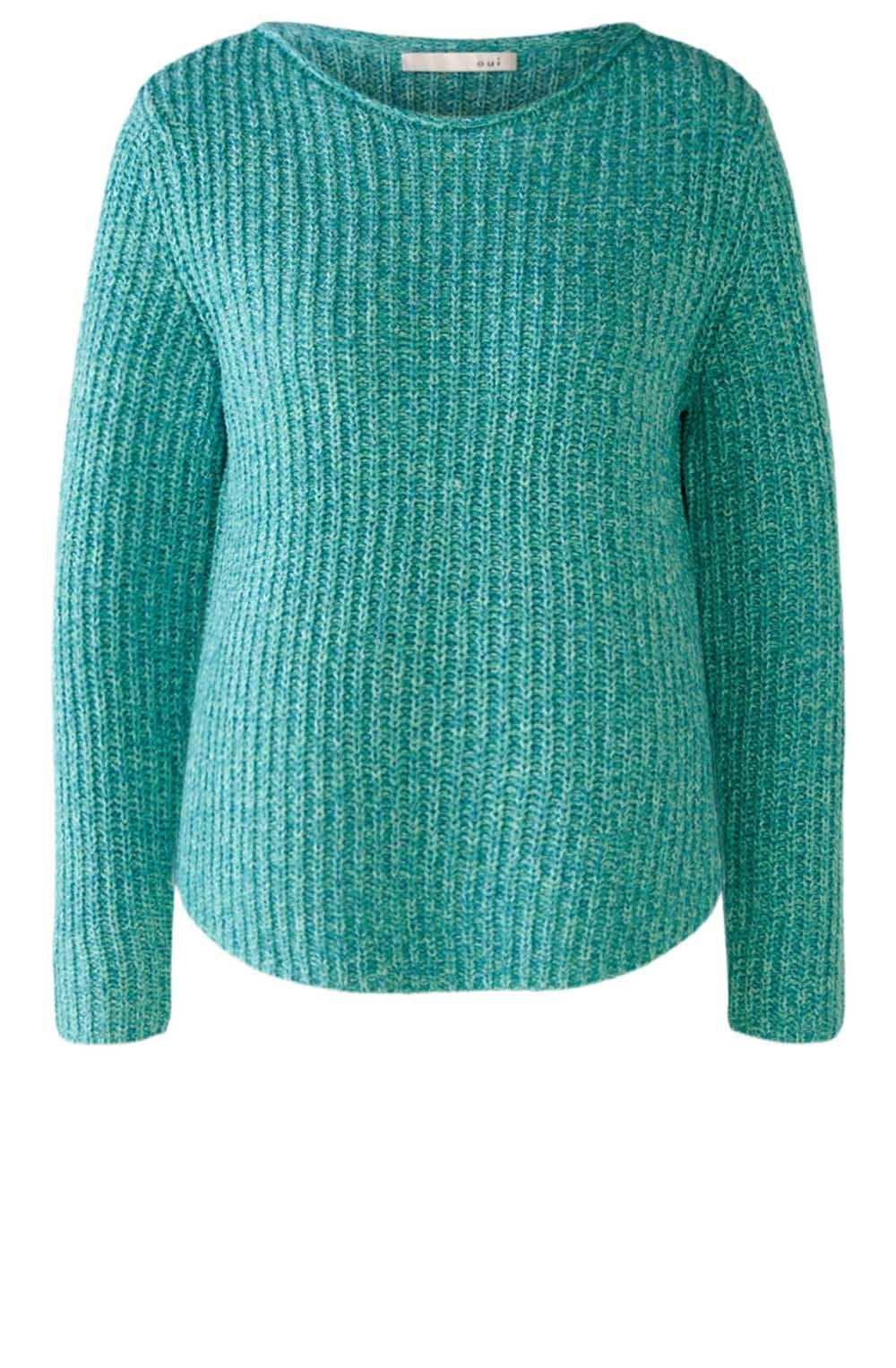 Turquoise Green Chunky Knit Jumper
