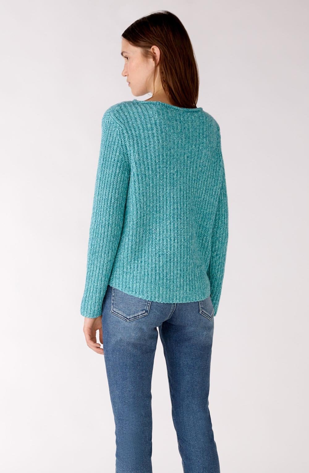 Turquoise Green Chunky Knit Jumper