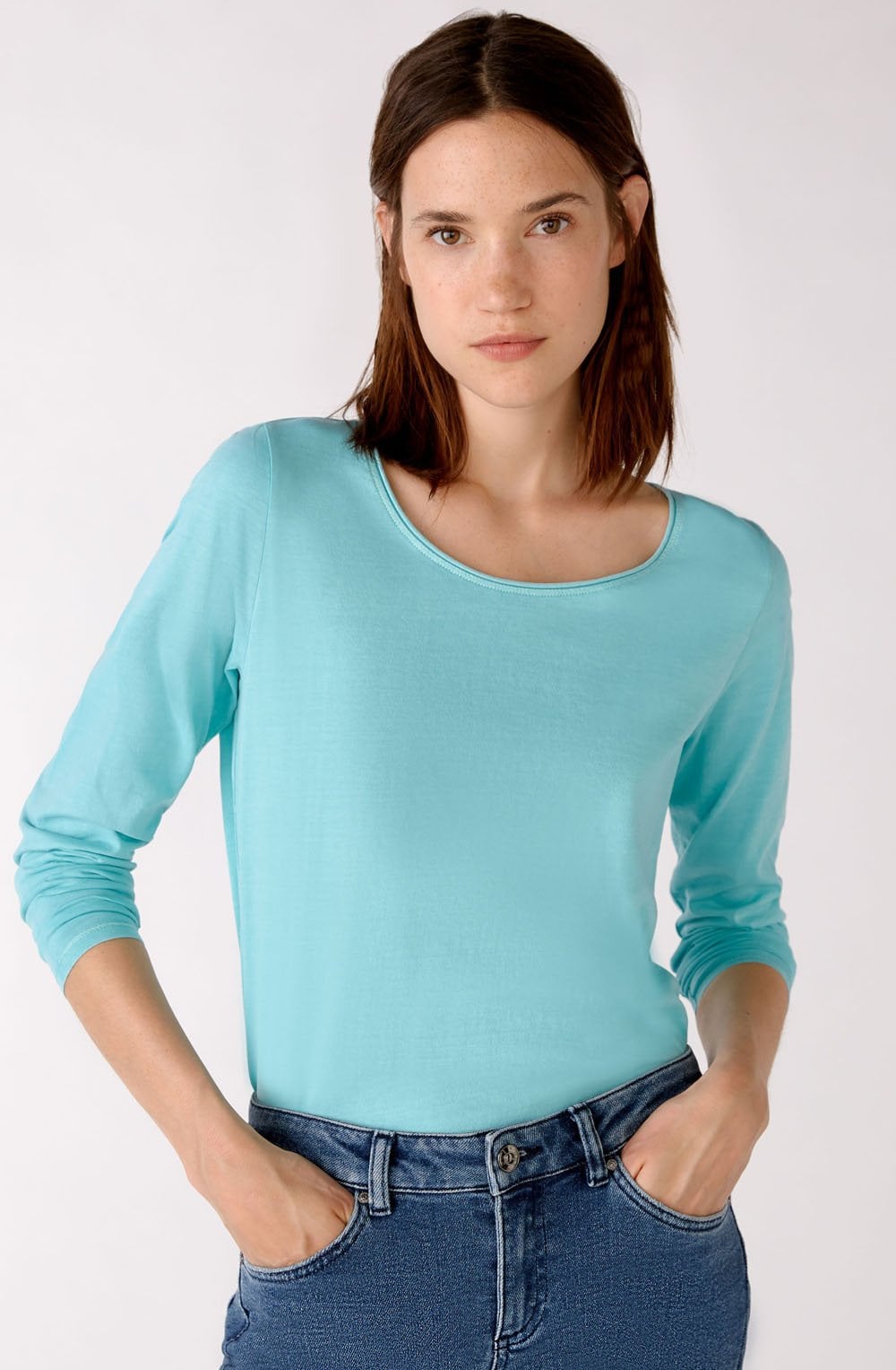 Turquoise Long Sleeved Top
