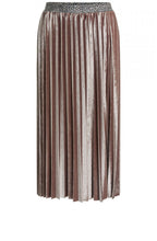 Velvet Pleated Skirt