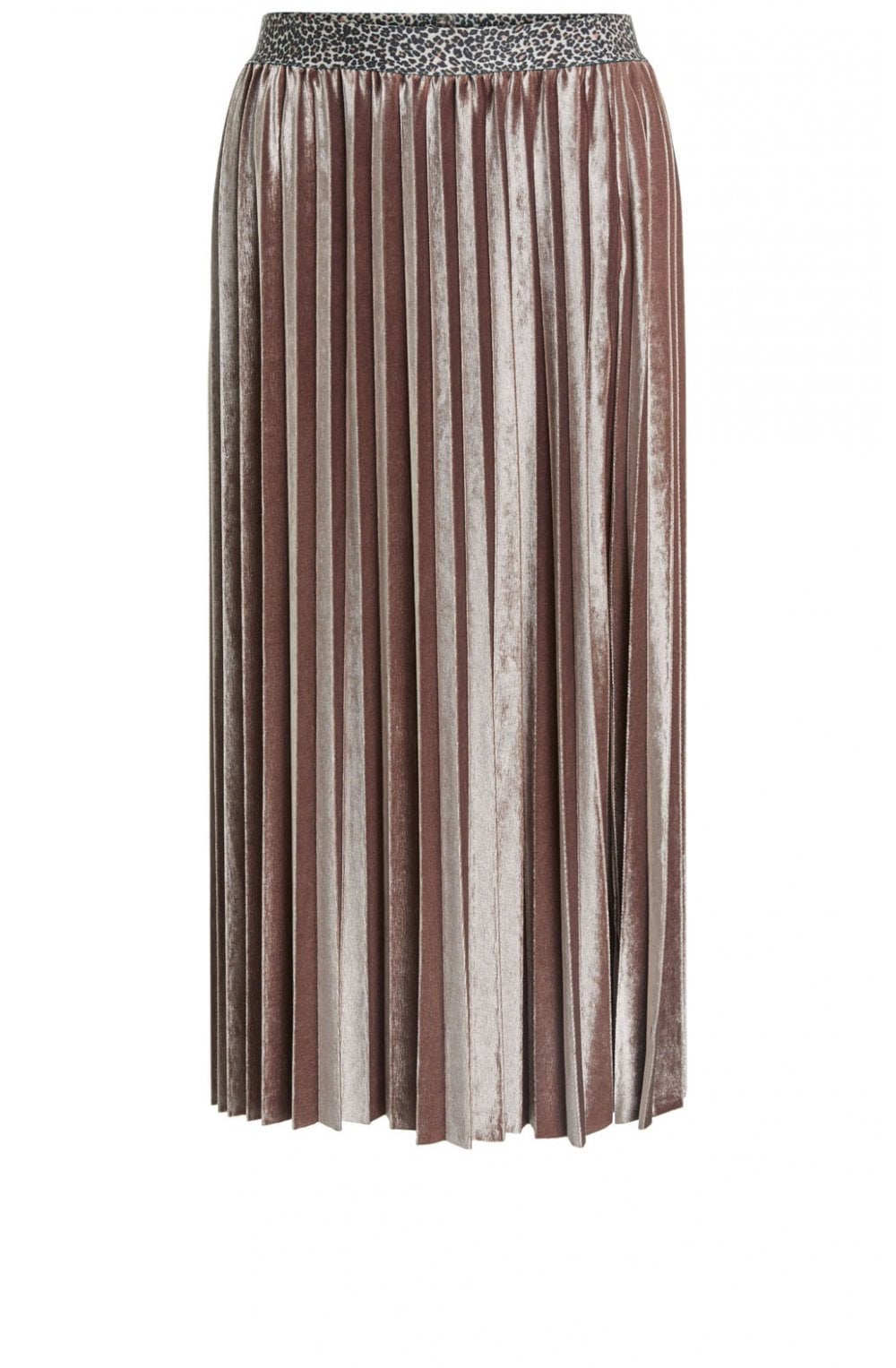 Velvet Pleated Skirt