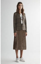 Velvet Pleated Skirt