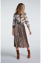Velvet Pleated Skirt