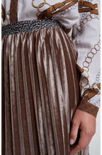 Velvet Pleated Skirt