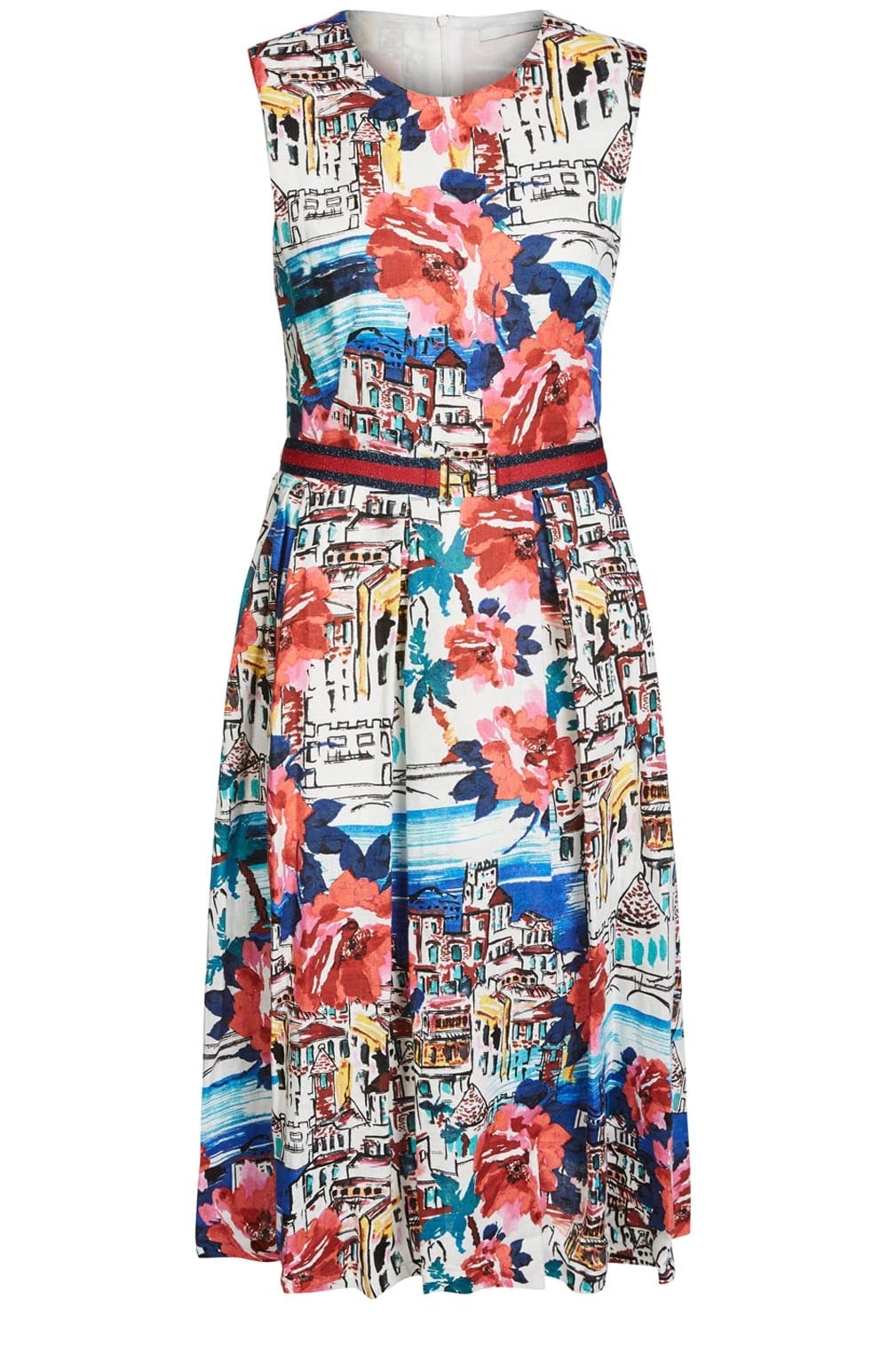 Venetian Print Tea Dress
