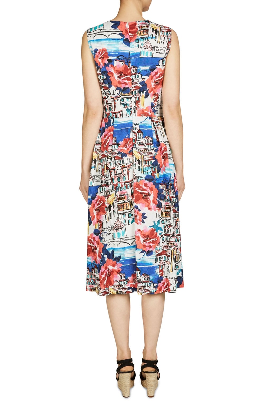 Venetian Print Tea Dress