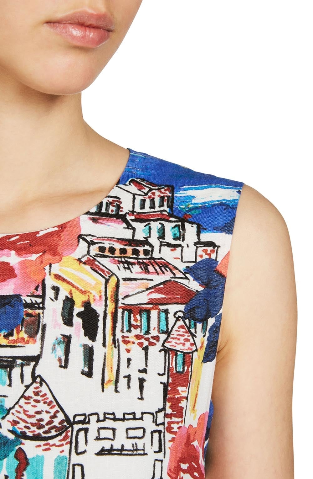Venetian Print Tea Dress