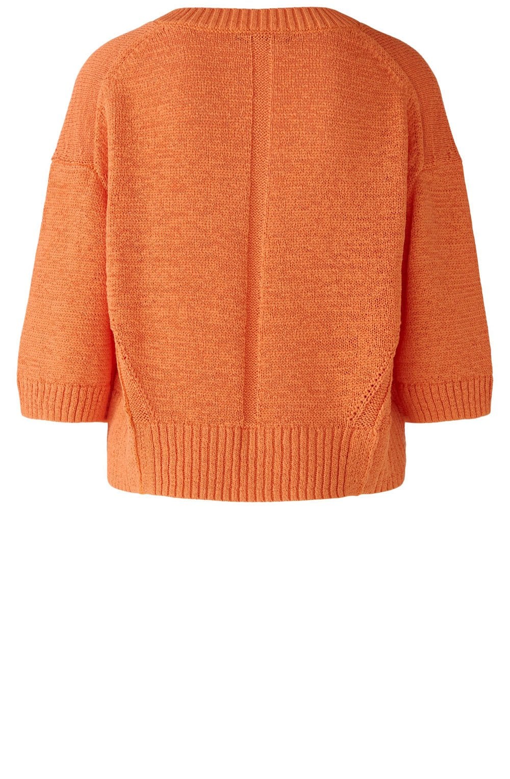 Vermillion Orange Ribbon Knitted Top