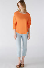 Vermillion Orange Rounded Hem Jumper