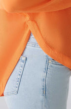 Vermillion Orange Rounded Hem Jumper