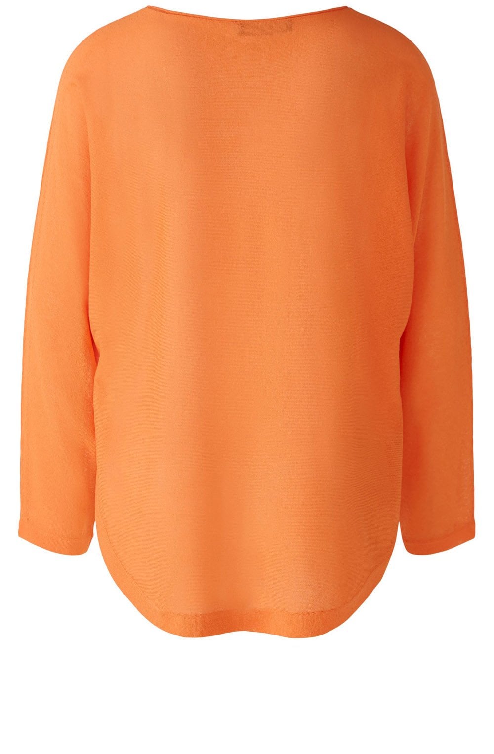 Vermillion Orange Rounded Hem Jumper