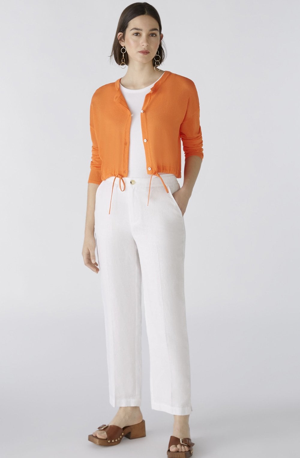 Vermillion Orange Super Lightweight Cardigan