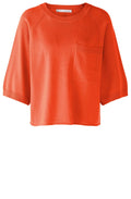 Vermillion Relaxed Jumper With Pocket