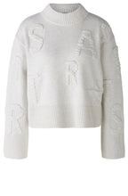 Very Light Grey Look Star Letters Jumper