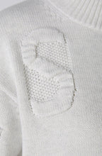 Very Light Grey Look Star Letters Jumper