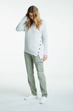 Very Light Grey Ribbed Knit Jumper