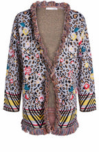 Vibrant Leopard Print Cardigan