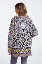 Vibrant Leopard Print Cardigan