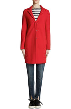 Vibrant Red Wool Coat