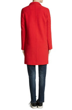 Vibrant Red Wool Coat