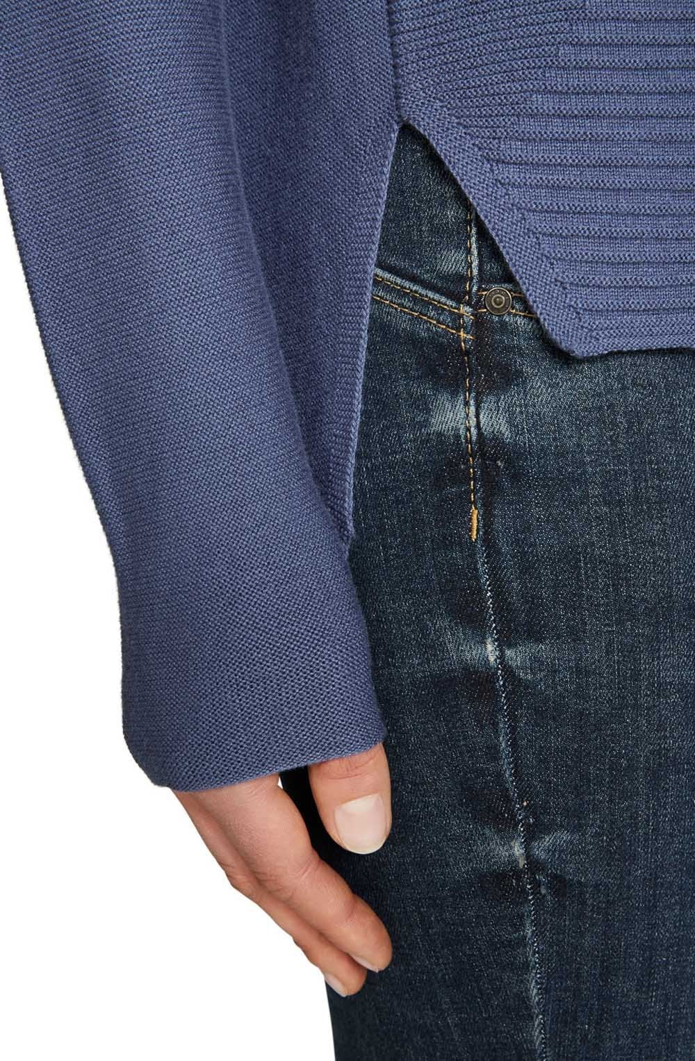 Vintage Blue Rib Knit Sweater