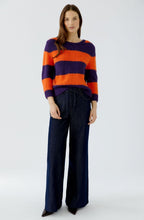 Violet and Orangeade Stripe Angel Yarn Jumper