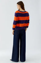 Violet and Orangeade Stripe Angel Yarn Jumper