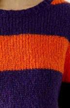 Violet and Orangeade Stripe Angel Yarn Jumper