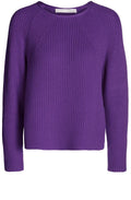 Violet Ribbed Knit Sweater