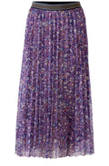 Violet Semi Sheer Pleated Skirt