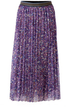 Violet Semi Sheer Pleated Skirt