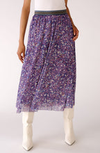 Violet Semi Sheer Pleated Skirt
