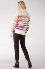 Violet Striped Chunky Knit Jumper
