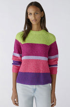 Violet Striped Iconic Mix Jumper
