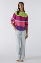 Violet Striped Iconic Mix Jumper