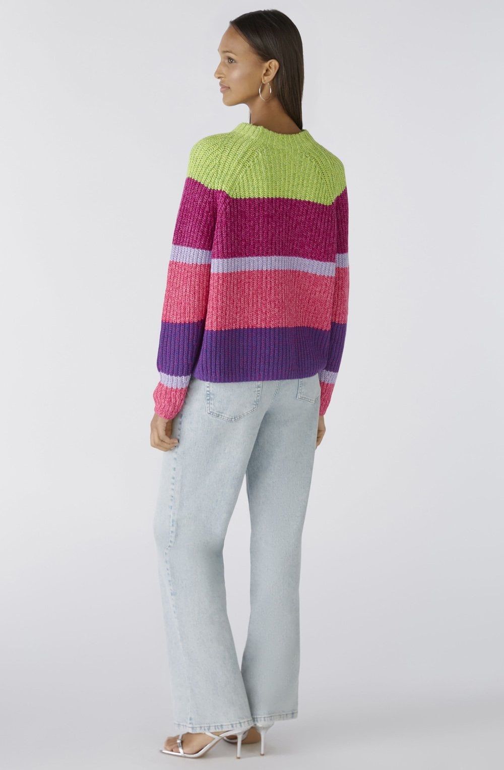 Violet Striped Iconic Mix Jumper