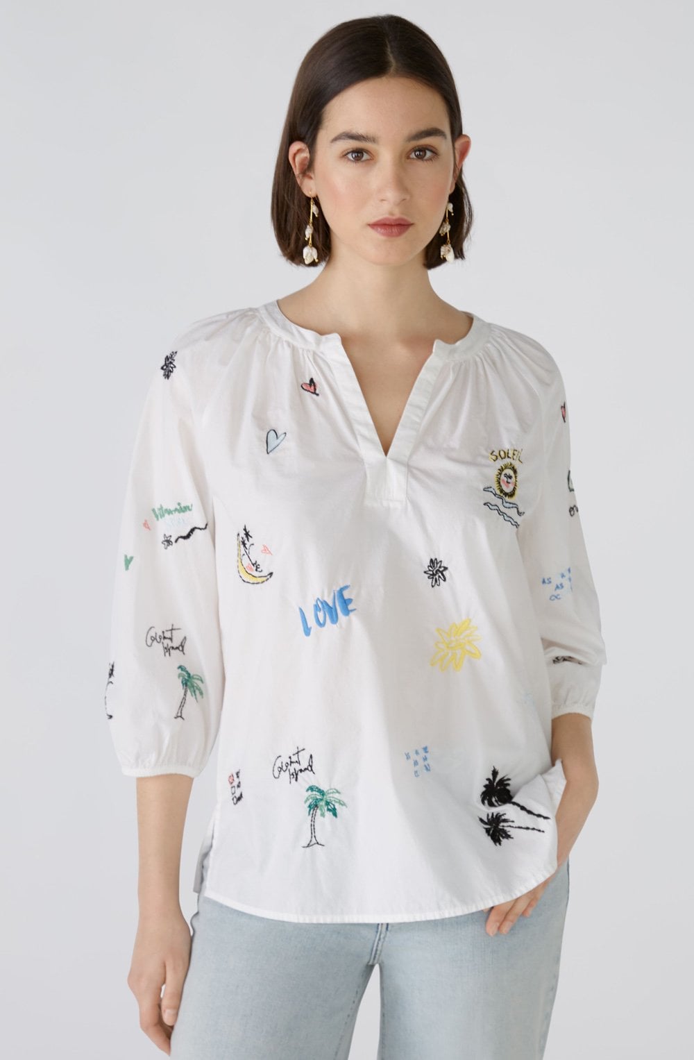 Vitamin Sea Optic White Cotton Tunic