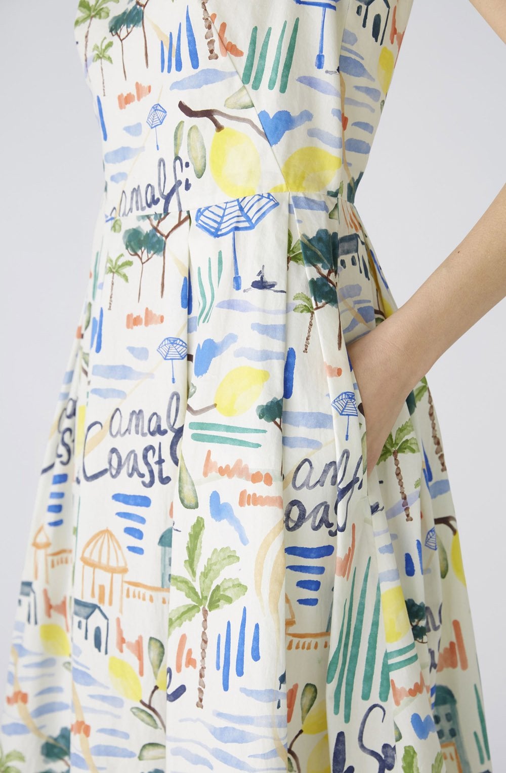 Vitamin Sea Waisted Midi Dress