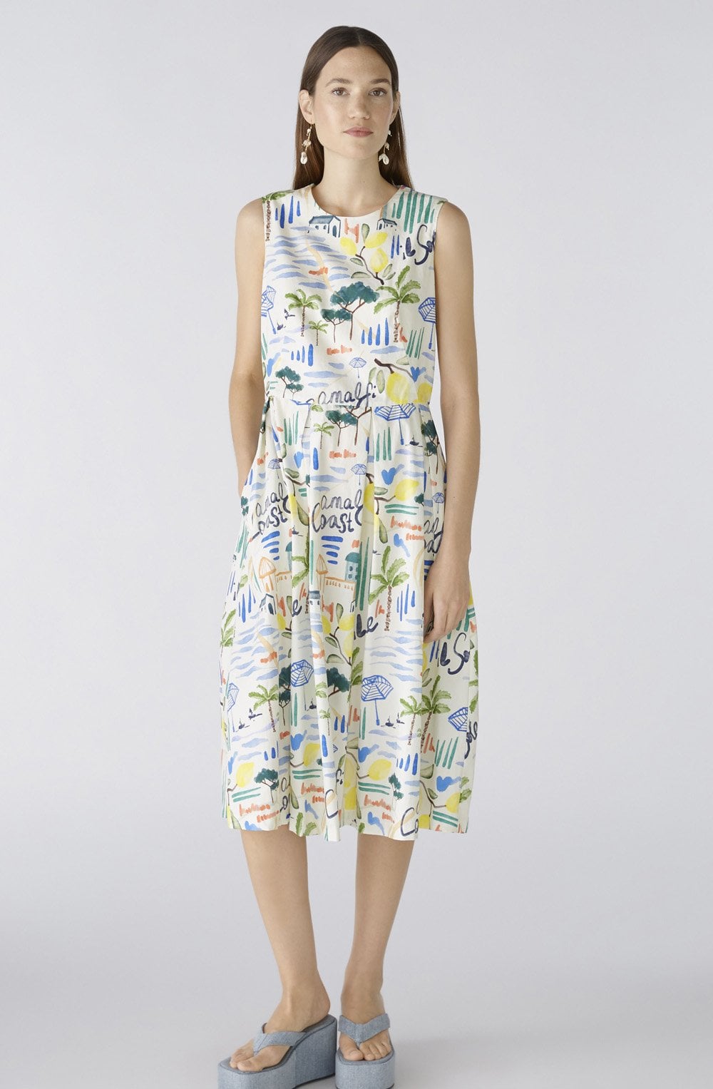 Vitamin Sea Waisted Midi Dress
