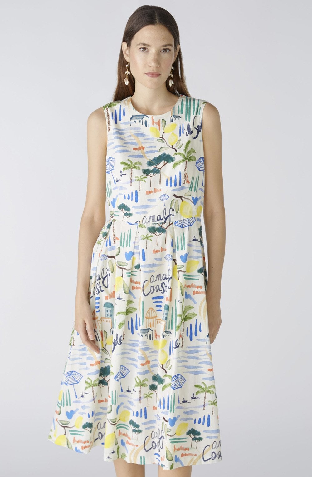 Vitamin Sea Waisted Midi Dress