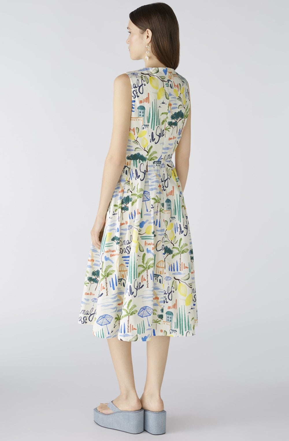 Vitamin Sea Waisted Midi Dress