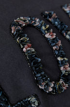 Washed Out Black Floral Love T Shirt