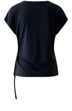 Washed Out Black Knotted T-Shirt